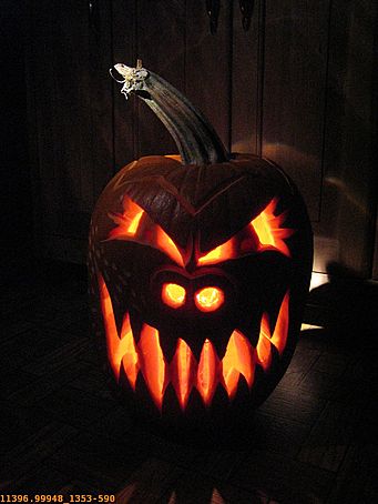 Angry Pumpkin Lantern