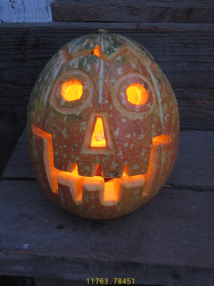 You are getting Veeery Sleeeepy Squash Lantern At Dusk